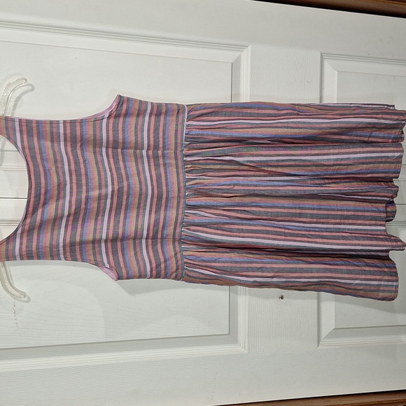 Madewell lined mini tank dress scoop neck button front - Small - Picture 4 of 11